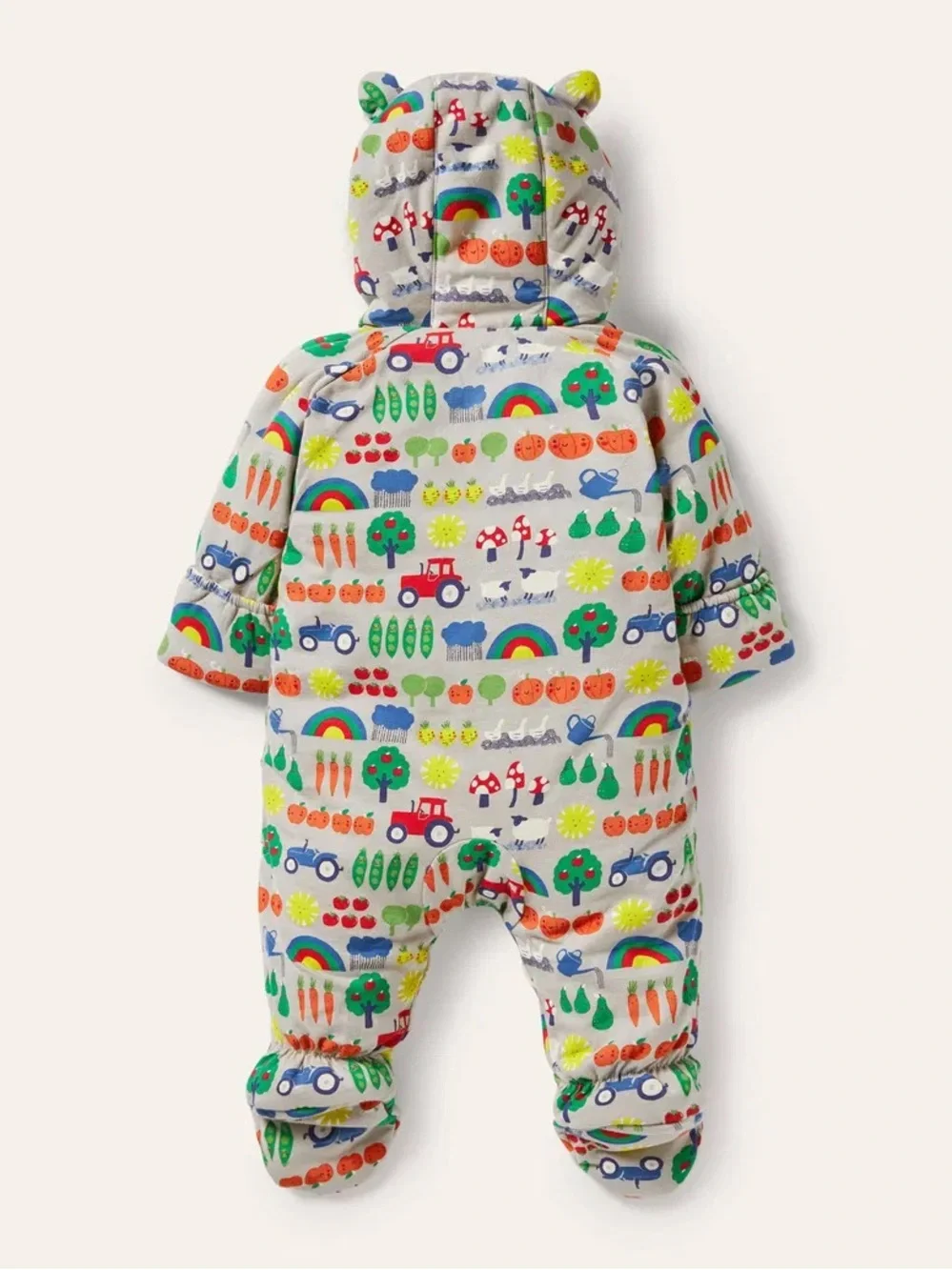 Mini Boden Farm Cozy Pram Suit 9–12 Months One-Piece Bunting